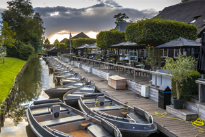 rental boats docked